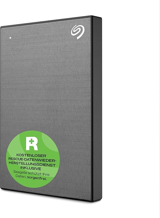 Seagate One Touch Portable External Hard Disk Drive with Data Recovery Services, 1TB, Grey Av8Store Av8Store