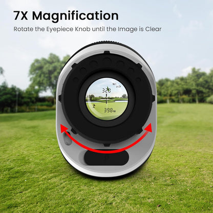 PEAKPULSE Golf Rangefinder CCB1000AG – 1200 Yard, 7x Magnification, Slope Mode, Pin-Lock Vibration | USB-C