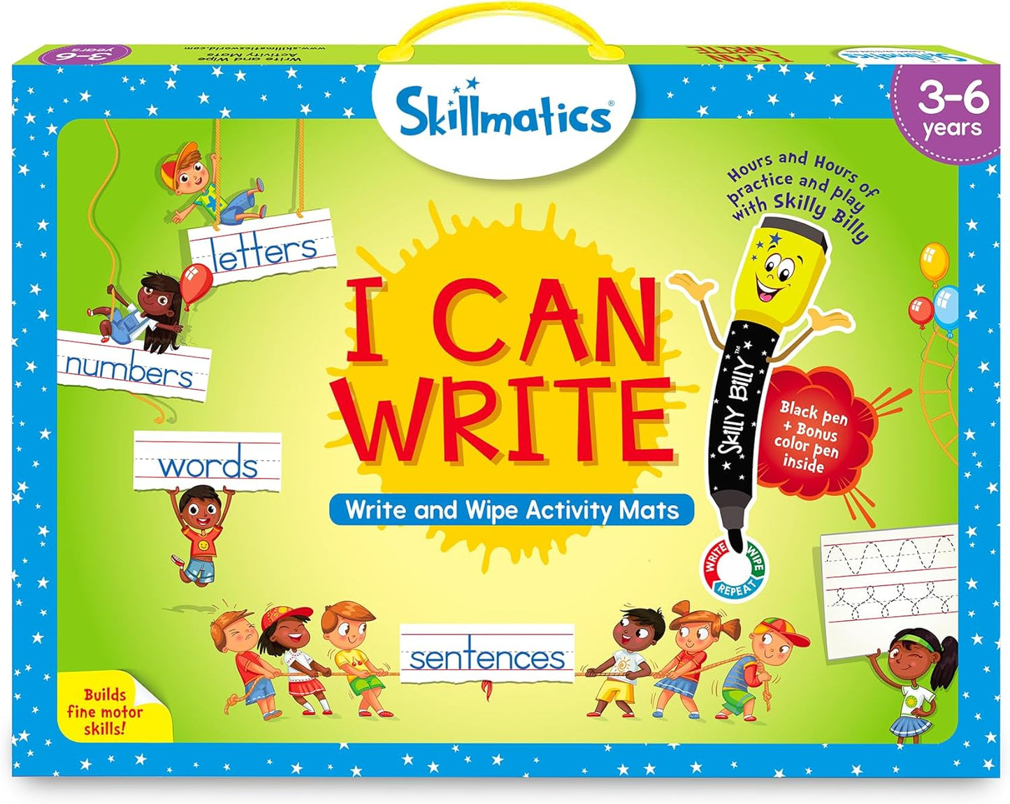 Skillmatics I Can Write – Reusable Preschool Learning Activity Mats | Ages 3–6 | Educational Toy