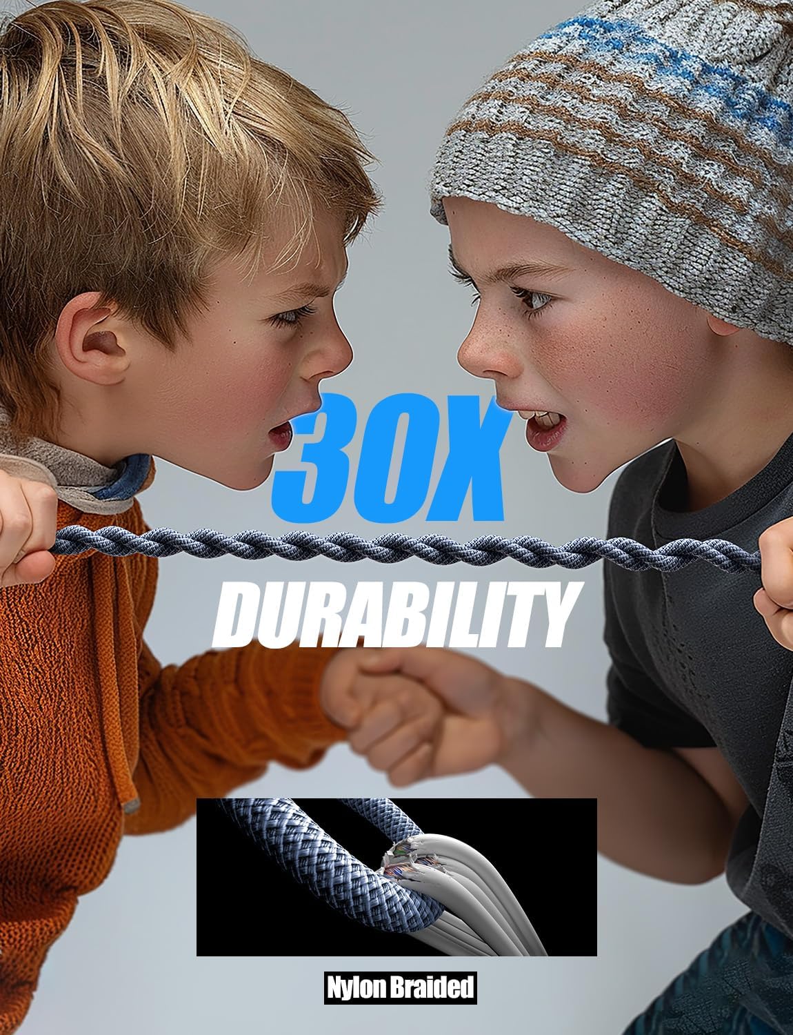 LISEN 240W USB‑C to USB‑C Cable 2‑Pack 2M – Fast PD Charging, Durable Braided AMZ Av8Store