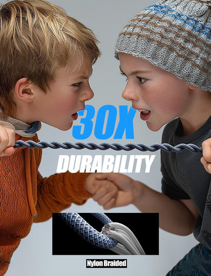 LISEN 240W USB‑C to USB‑C Cable 2‑Pack 2M – Fast PD Charging, Durable Braided AMZ Av8Store