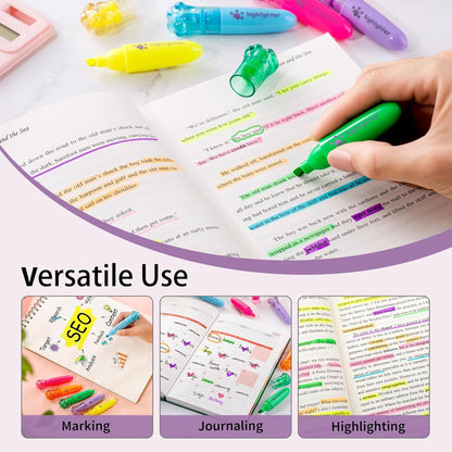 6-Pack Pastel Highlighter Pens – Chisel Tip, Quick Dry, No Bleed | Bible Study, School & Office