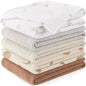 Susurration 5-Pack Muslin Baby Burp Cloths | 100% Cotton, Soft & Absorbent – 60x60cm AMZ Av8Store