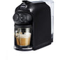 Lavazza A Modo Mio Deséa Capsule Coffee Machine – 5 Milk Recipes, One-Touch, Black | Glass Mug Included