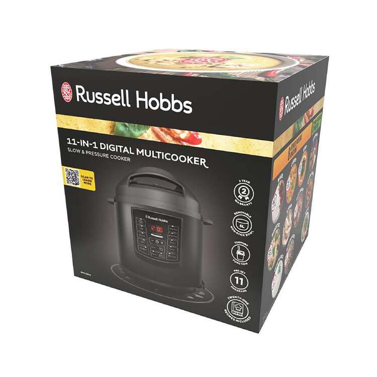 Russell Hobbs 11-in-1 Digital Multicooker | 6L Non-Stick Bowl | Pressure, Slow Cook, Bake & More | Av8Store Australia Russell Hobbs Av8Store