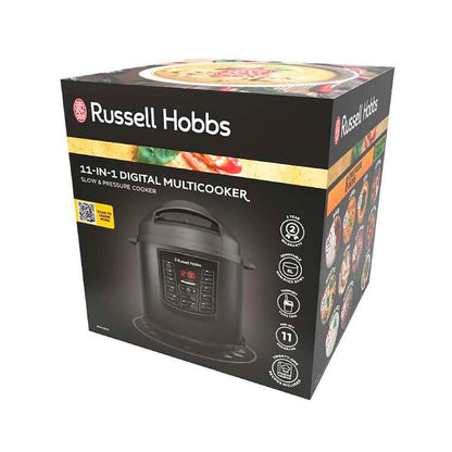 Russell Hobbs 11-in-1 Digital Multicooker | 6L Non-Stick Bowl | Pressure, Slow Cook, Bake & More | Av8Store Australia Russell Hobbs Av8Store
