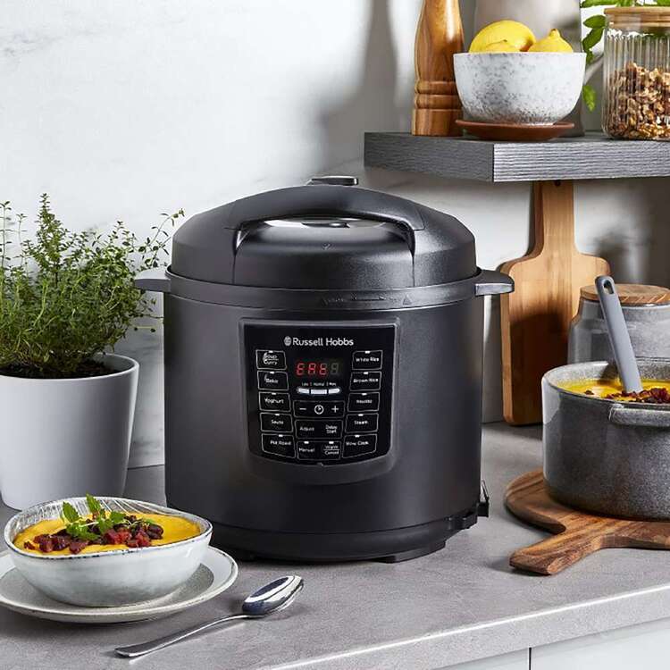 Russell Hobbs 11-in-1 Digital Multicooker | 6L Non-Stick Bowl | Pressure, Slow Cook, Bake & More | Av8Store Australia Russell Hobbs Av8Store