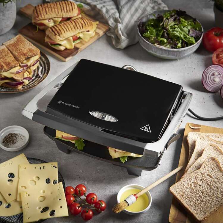 Russell Hobbs 4-Slice Sandwich Press & Toastie Maker – Black