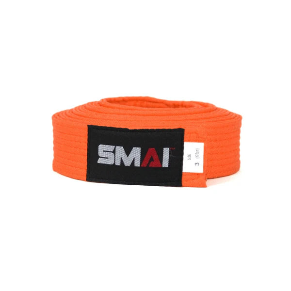 Orange belt with SMAI logo on a white background