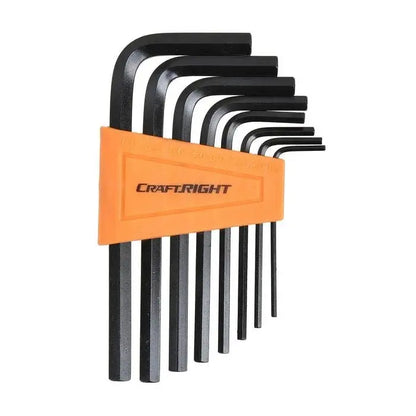 Craftright 8 Piece Metric Hex Key Set – Chrome Vanadium Steel Allen Keys 1.5–6mm Av8Store