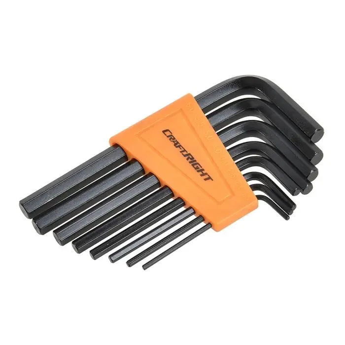 Craftright 8 Piece Metric Hex Key Set – Chrome Vanadium Steel Allen Keys 1.5–6mm Av8Store