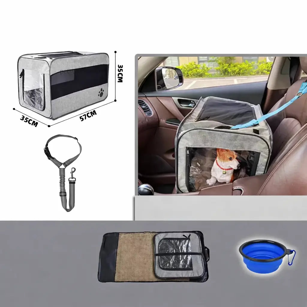 Foldable Dog Car Seat & Back Seat Extender – Waterproof Non-Slip for Small to Medium Dogs | Av8store.com.au DHG
