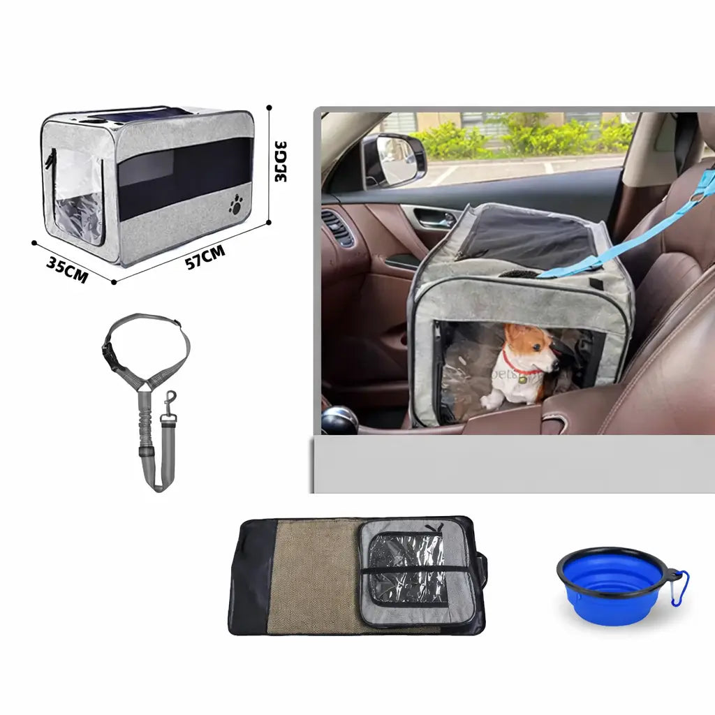 Foldable Dog Car Seat & Back Seat Extender – Waterproof Non-Slip for Small to Medium Dogs | Av8store.com.au DHG