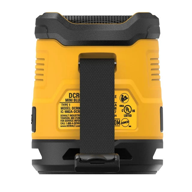 DEWALT 18V XR DCR009-XJ USB-C Mini Bluetooth Speaker