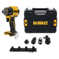 DeWalt drill and accessories set on a white background