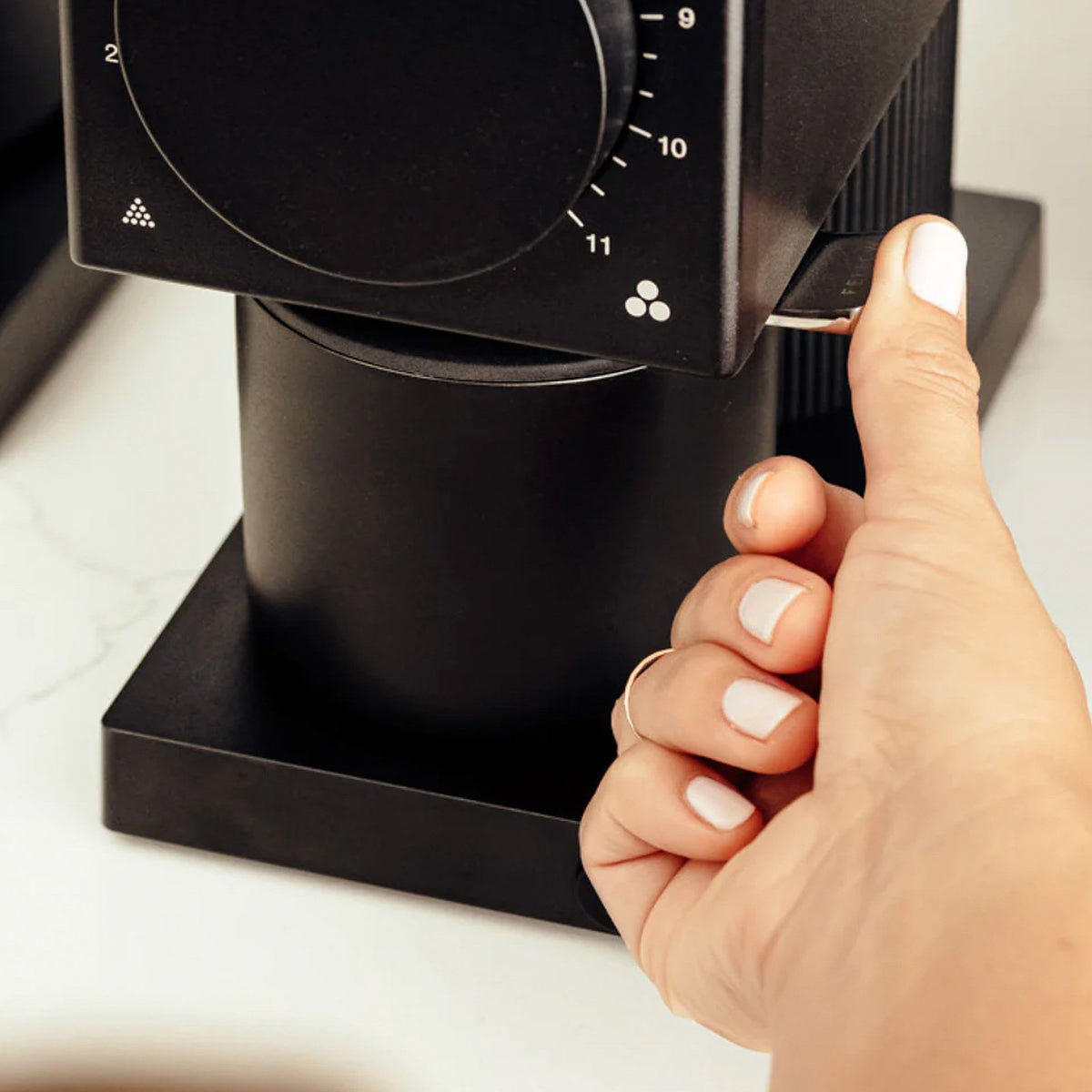 Fellow Ode Gen 2 Brew Grinder 64mm flat burrs detail