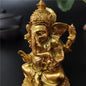 Gold Ganesha Statue | Resin Hindu Elephant God Figurine | Home & Spiritual Decor AEX