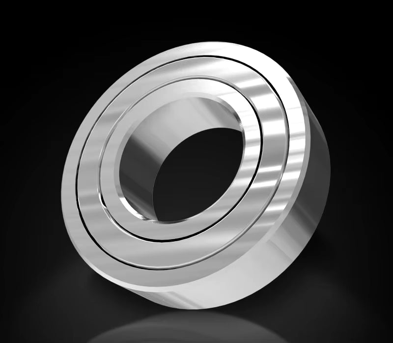 Close-up render of a double-shielded stainless steel ball bearing used in the KastKing Sharky III spinning reel