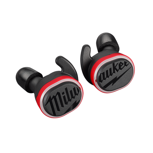 Milwaukee REDLITHIUM headphones ear tips and ear wings included