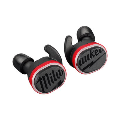 Milwaukee REDLITHIUM headphones ear tips and ear wings included
