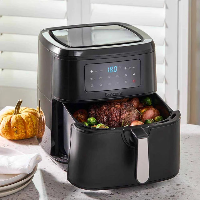 Baccarat Healthy Fry 9L Air Fryer - Family Size, 10 Presets, Black Baccarat Av8Store