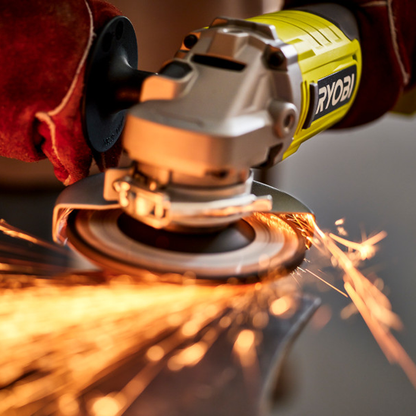 RYOBI 18V ONE+ 115mm Angle Grinder Kit – 4.0Ah Battery & Charger Included