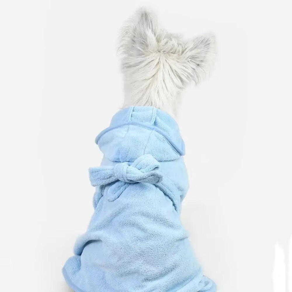 Super Absorbent Hooded Pet Bathrobe & Quick-Dry Towel | Dogs & Cats AEX Av8Store