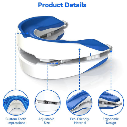 2-in-1 Anti-Snoring Mouthpiece & Bruxism Teeth Guard | Boil & Bite Custom Fit | 2 Pack
