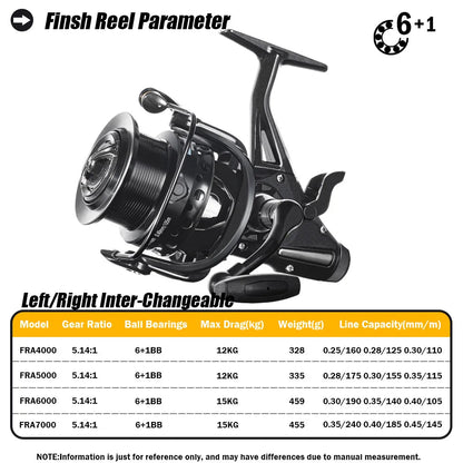 Fishing Double Drag Spinning Reel 7000 – 12KG Drag, Large Spool for Freshwater, Estuary & Light Saltwater | Av8store.com.au AEX Av8Store