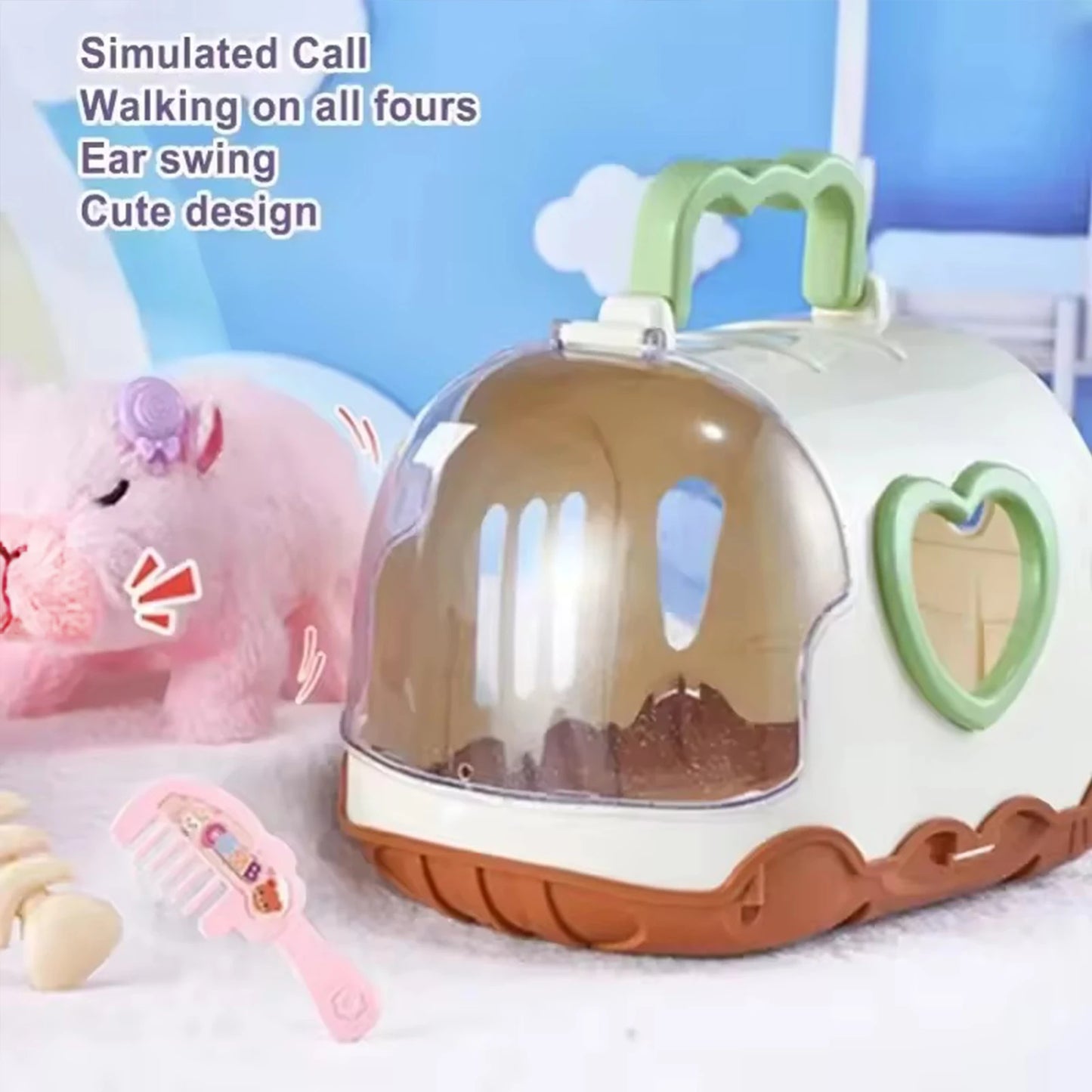 Electric Capybara Walking Plush Toy with Sound | Interactive Kids Gift | Pink & Brown | Av8Store Australia AEX Av8Store