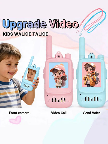 Kids Video Walkie Talkie Set 2-Pack | Rechargeable, HD Screen, 300m Range | Av8Store Australia AEX Av8Store
