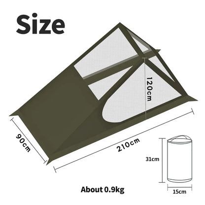 Ultralight 1-Person Mesh Tent - Quick Setup Camping AU