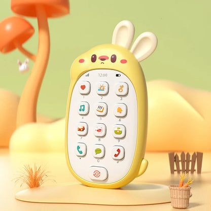 Baby Rabbit Toy Mobile Phone – Chewable Teether, Music Buttons, No‑Battery Early Learning Toy Av8Store Av8Store