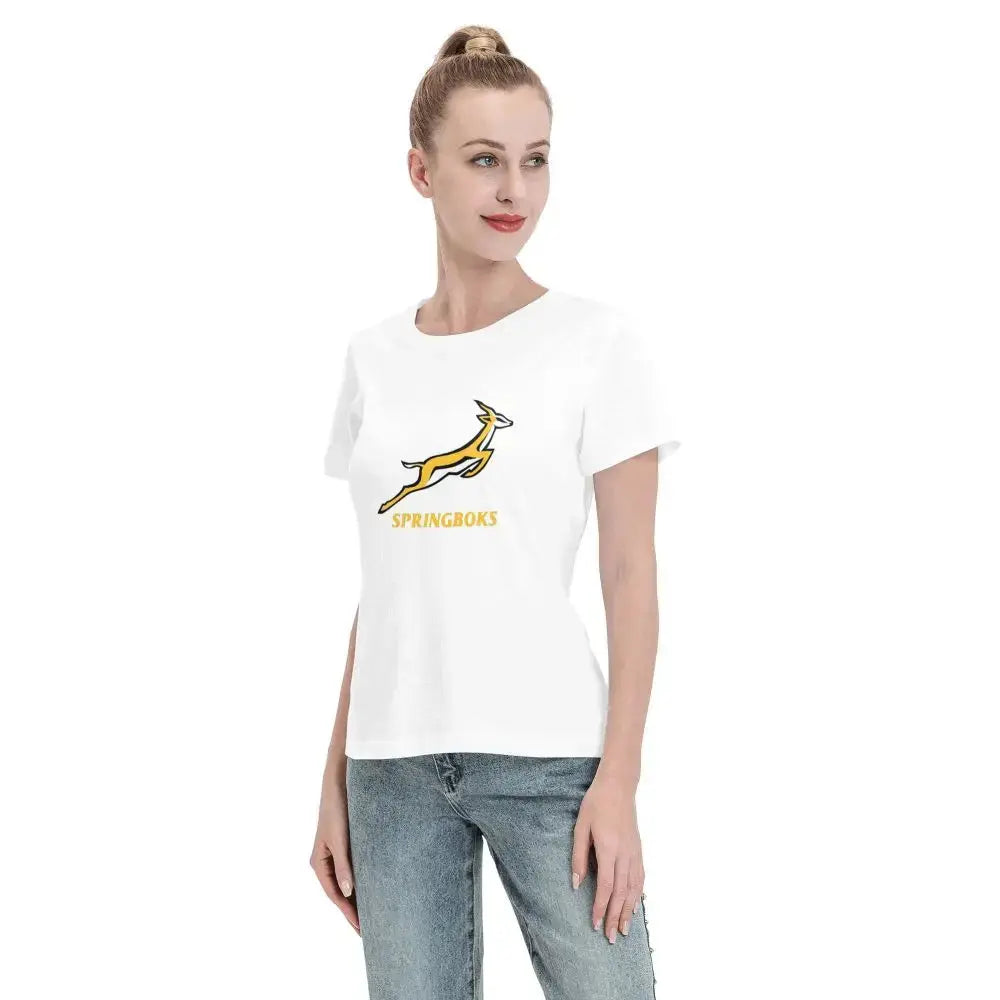 Springbok Women’s T‑Shirt Crew Neck Short Sleeve Streetwear Summer Top AEX