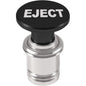 Black Eject push button 12V cigarette lighter replacement, anodised aluminium