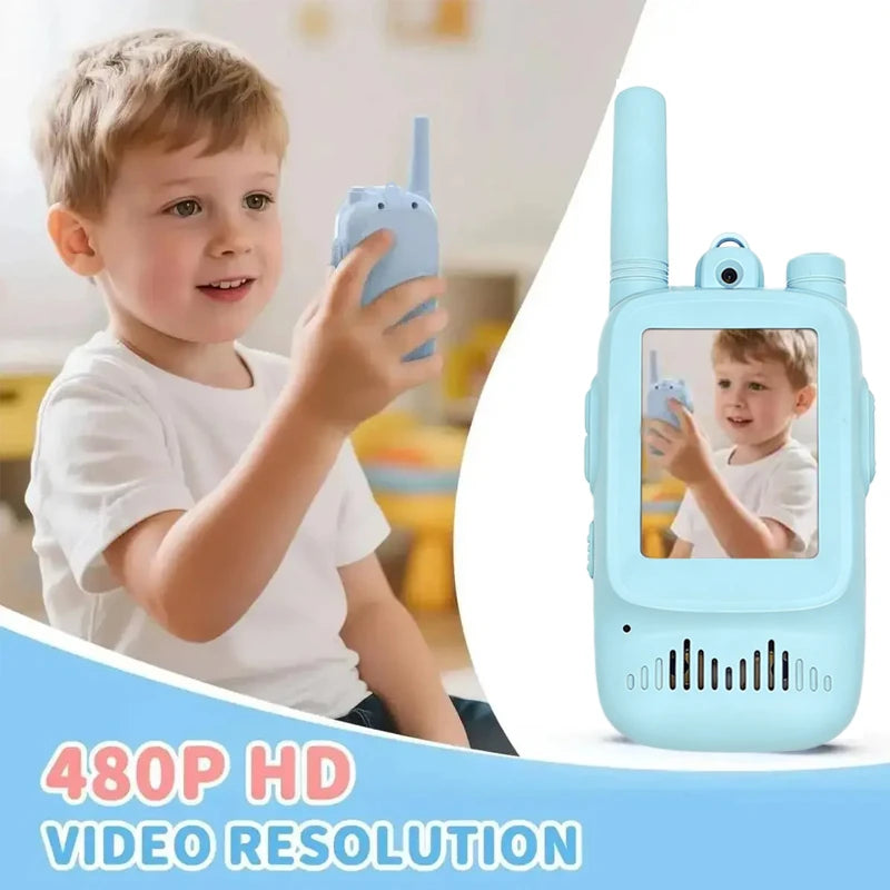 Kids Video Walkie Talkie Set 2-Pack | Rechargeable, HD Screen, 300m Range | Av8Store Australia AEX Av8Store
