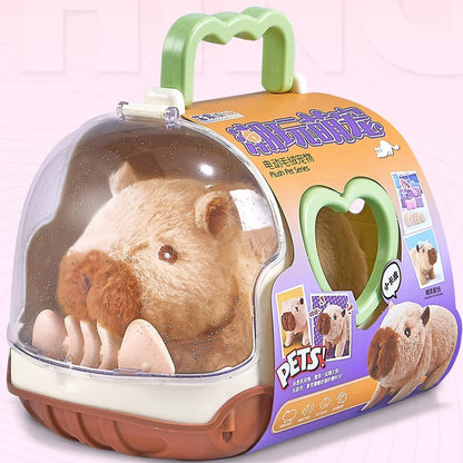 Electric Capybara Walking Plush Toy with Sound | Interactive Kids Gift | Pink & Brown | Av8Store Australia AEX Av8Store