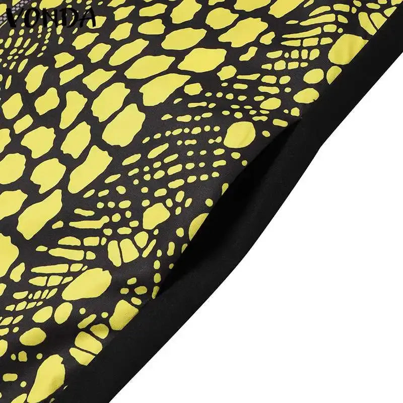 Black fabric with yellow abstract pattern