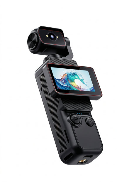 Handheld pocket action camera features