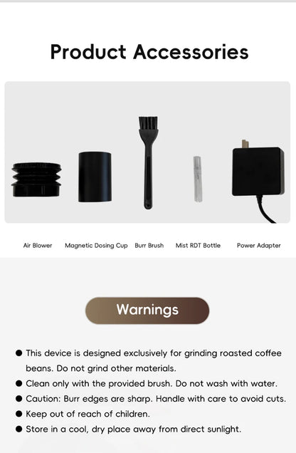 STARSEEKER E55Pro Coffee Grinder | 55mm Titanium Burr | Stepless Espresso Grinder