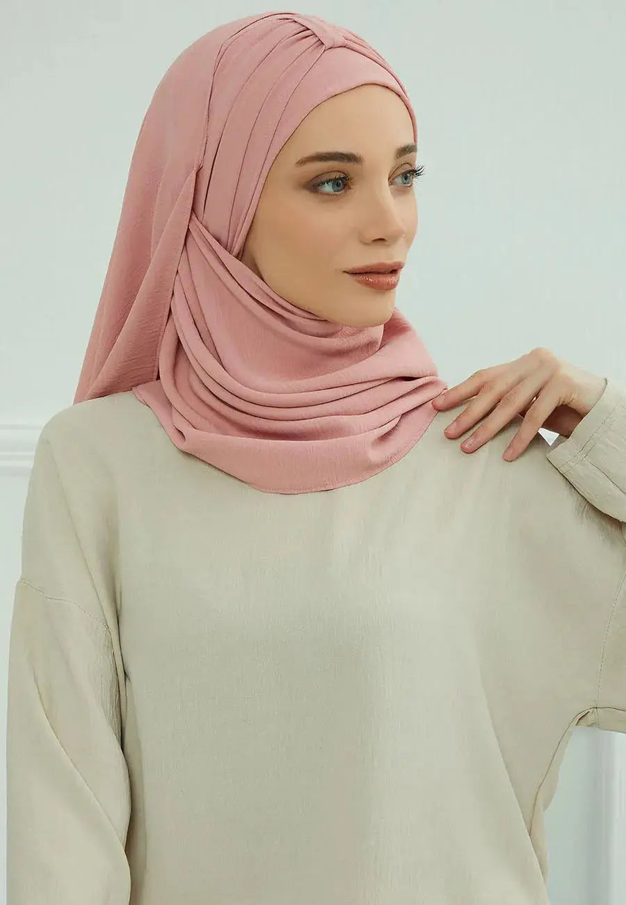 Large Plain Inner Hijab Cap Muslim Headwrap High‑Stretch Voile Ramadan Undercap AEX