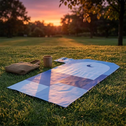 Islamic Foldable Prayer Mat with Keychain – Waterproof Travel Prayer Rug | 97×45cm | Gift for Men & Women