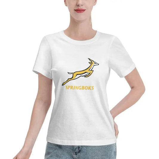 Springbok Women’s T‑Shirt Crew Neck Short Sleeve Streetwear Summer Top AEX