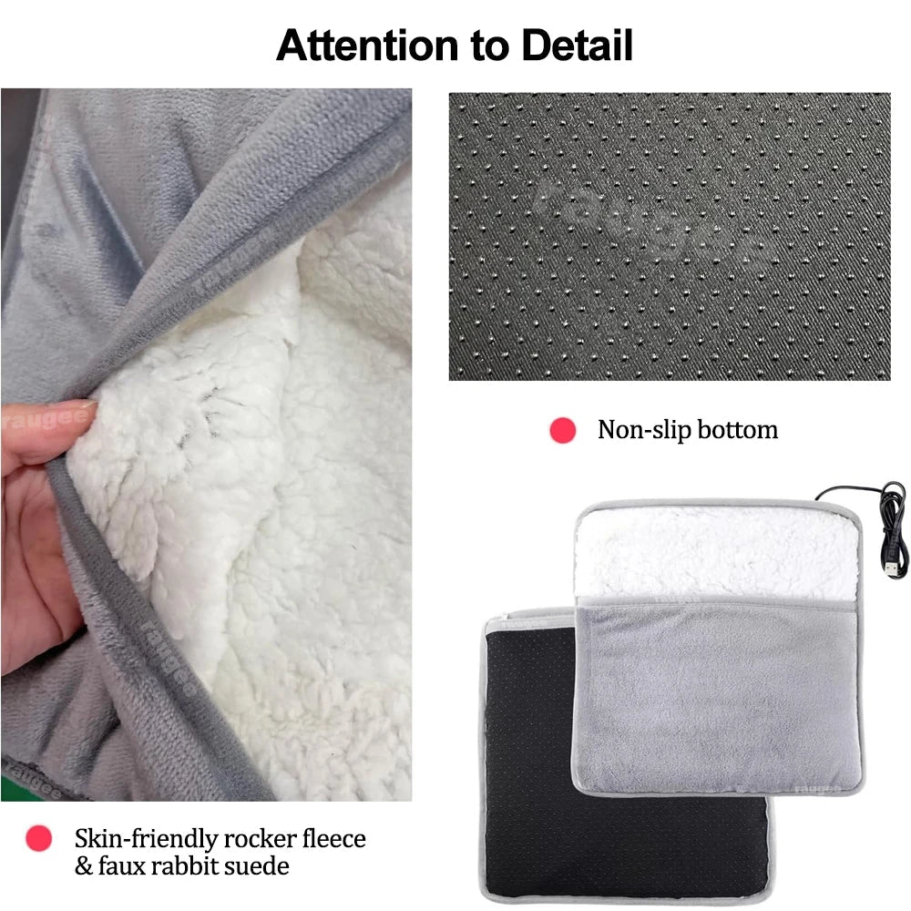 USB Foot Warmer | Soft Plush Heating Pad, Thermal Foot Cover & Washable | Av8Store Australia AEX Av8Store