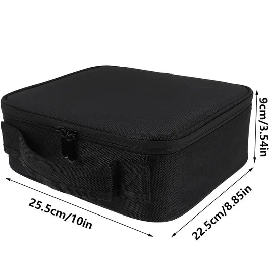 Hard Pistol Case Waterproof Handgun Storage Box Carry Bag with DIY Pre‑Cut Foam AEX