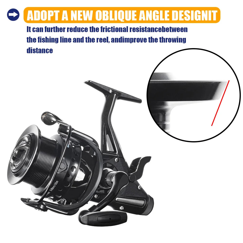 Fishing Double Drag Spinning Reel 7000 – 12KG Drag, Large Spool for Freshwater, Estuary & Light Saltwater | Av8store.com.au AEX Av8Store