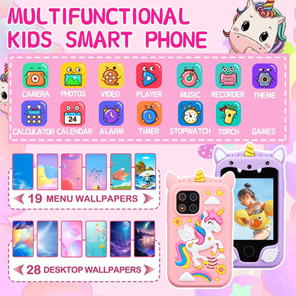 Kids Unicorn Smart Phone Toy | 2.8" Touchscreen, Dual Camera, MP3 & 10 Games | Av8Store Australia AEX Av8Store
