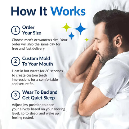 2-in-1 Anti-Snoring Mouthpiece & Bruxism Teeth Guard | Boil & Bite Custom Fit | 2 Pack