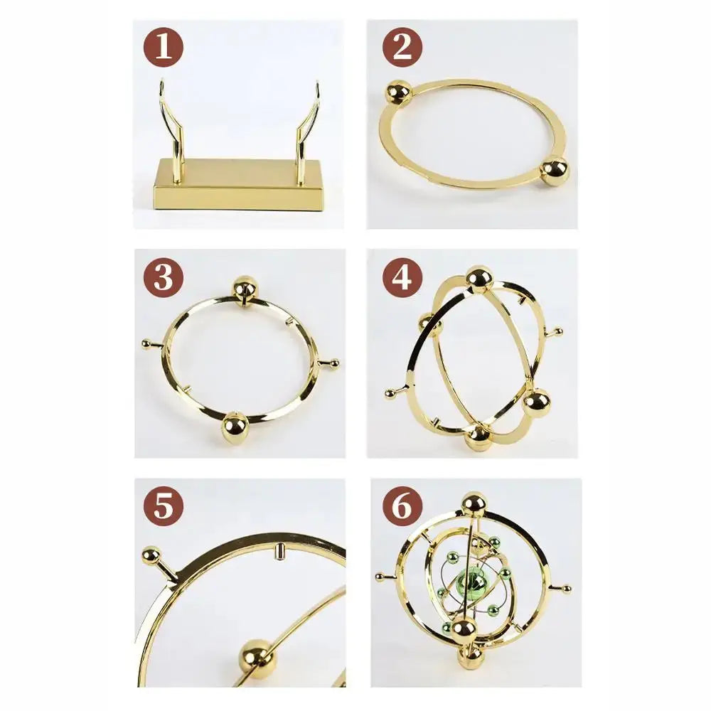 Celestial Orbit Pendulum – Kinetic Art Rotating Sculpture for Desk, Home Office & Study | Av8store.com.au AEX