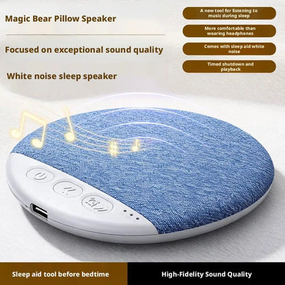 Under-Pillow Sleep Speaker – Bluetooth 5.4, White Noise & Nature Sounds, 48Hr Battery | Slim Sleep Aid